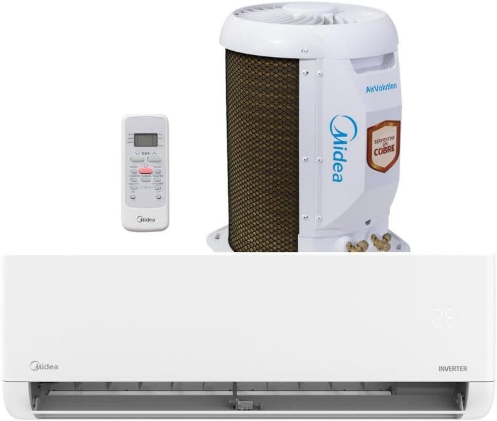 Ar-Condicionado Split Midea Inverter Lite 12.000 BTUs R32 Frio 220V